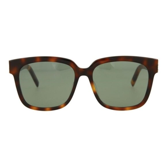 Saint Laurent Womens Square/Rectangle Havana Havana Green Fashion Designer - Picture 1 of 3